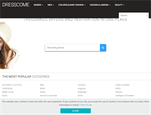 Tablet Screenshot of dresscome.co.uk